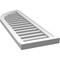 Ekena Millwork Quarter Round Top Left Surface Mount PVC Gable Vent w/ 2"W x 2"P Brickmould Sill Frame, 14"W x 42"H GVPQL14X4203SF - alternate 4